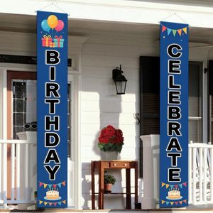 Custom Porch Door Banner Set with personalized Hanging Welcome Banners